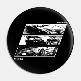 Mazda Miata MX-5 NC Black 'N White Archive 2 (Black Version) Pin