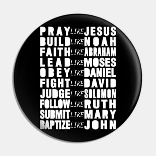 Pray Like Jesus Pin