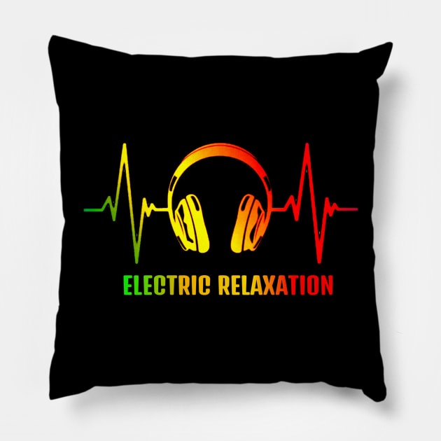 Graph music electric relaxation - fan art Pillow by RIDER_WARRIOR