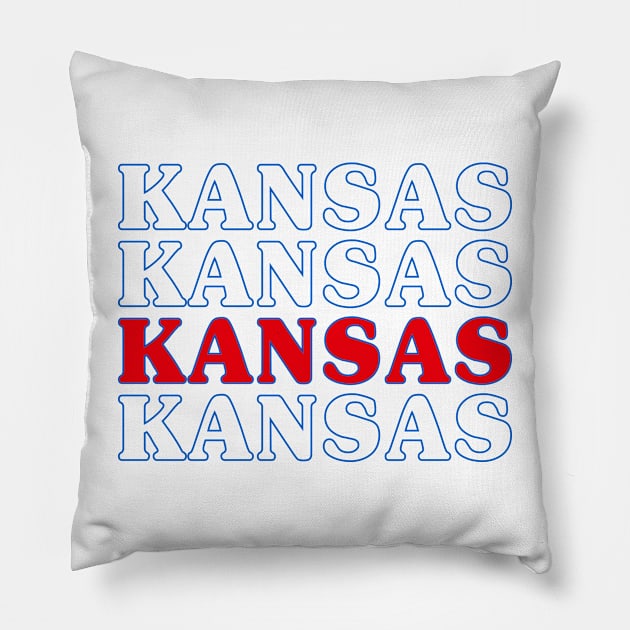 University of Kansas Pillow by sydneyurban