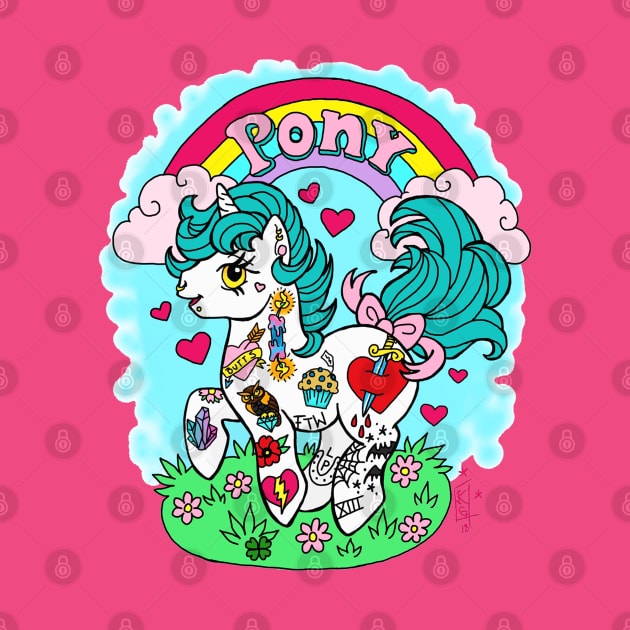 Tat Pony by Luckyponytattoo