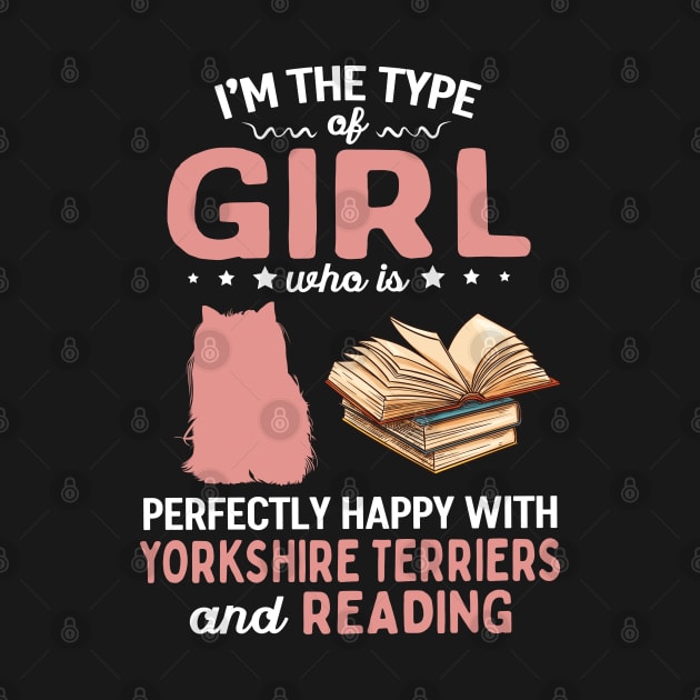 Reading Yorkshire Terrier Girl by White Martian