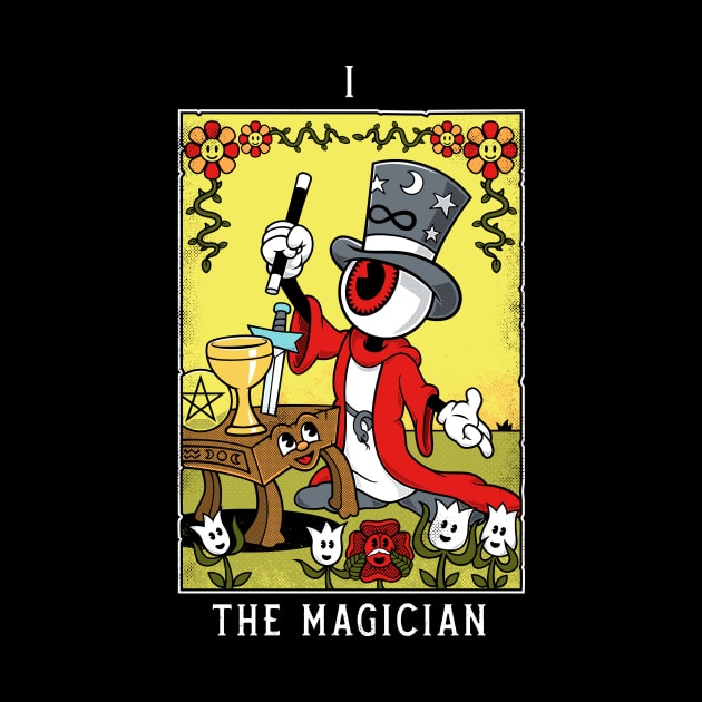 Magician - Mystical Medleys - Vintage Rubber Hose Cartoon Tarot by Mystical Medleys