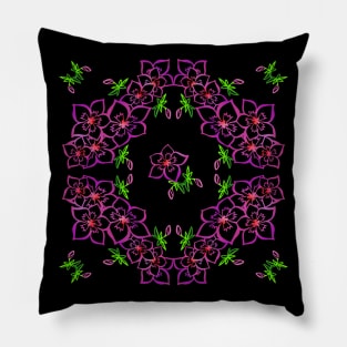 phlox flowers bright Pillow