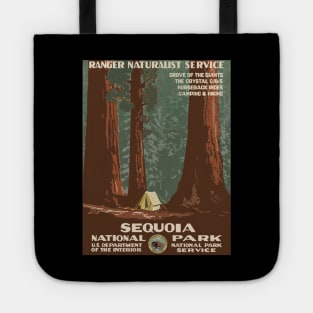 Vintage Sequoia National Park Poster (new) Tote