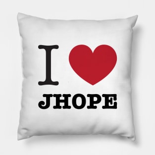 I love BTS Jhope Jung Hoseok typography Morcaworks Pillow