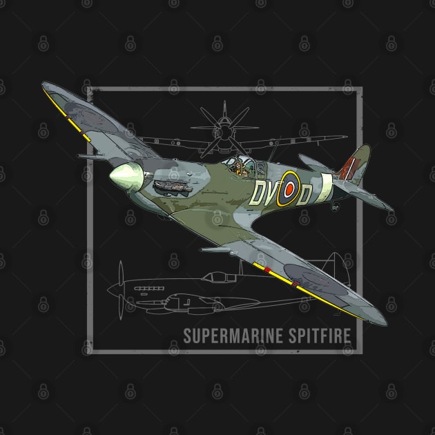 Supermarine Spitfire | British WW2 Fighter Plane by Jose Luiz Filho