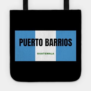 Puerto Barrios City in Guatemala Flag Colors Tote