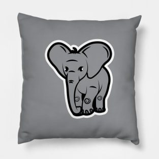 Elephant - Cartoon Island Pillow