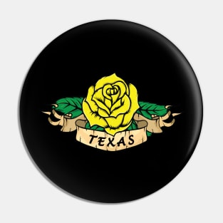 Yellow rose of Texas Pin