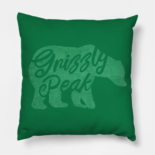 Grizzly Peak, script Pillow by Heyday Threads