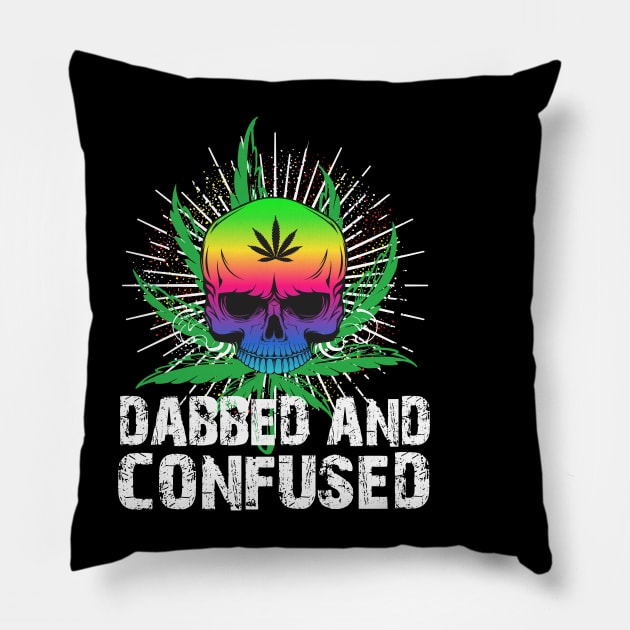 DABBED AND CONFUSED Pillow by HassibDesign