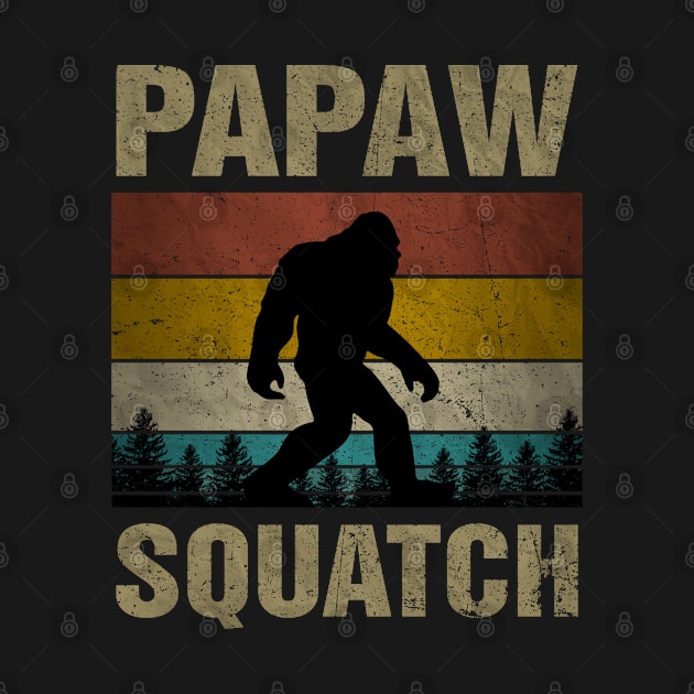 Papaw Squatch Bigfoot Papaw Sasquatch Yeti Family Matching by snnt