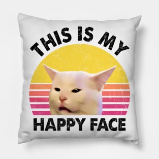 THIS IS MY HAPPY FACE Pillow