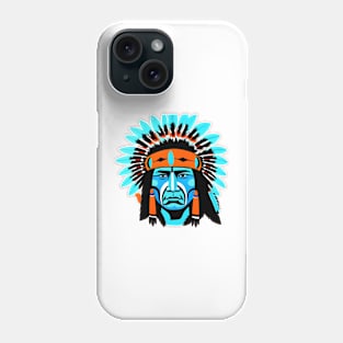 blue native american sticker Phone Case