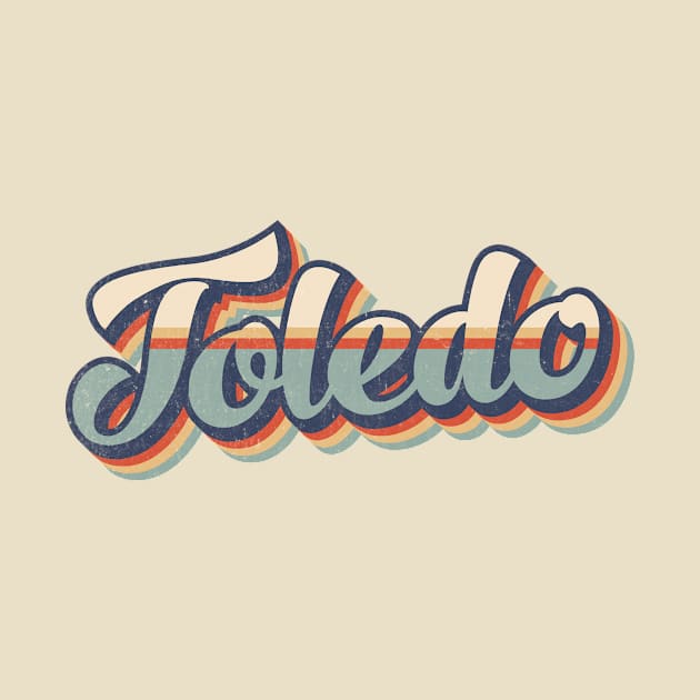 Toledo // Retro Vintage Style by Stacy Peters Art