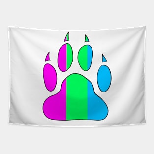 Polysexual Pride Paw Tapestry