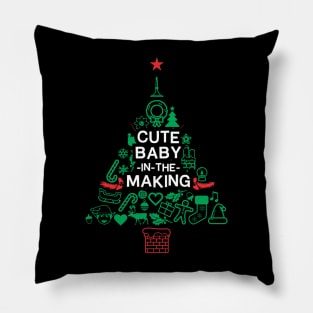 Cute Baby In The Making - Christmas Gift Pillow