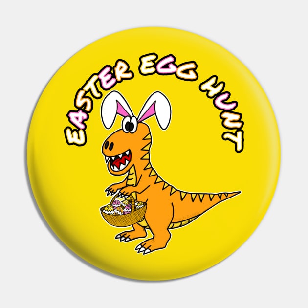 Easter Egg Hunt Dinosaur Bunny Eggs Pin by doodlerob