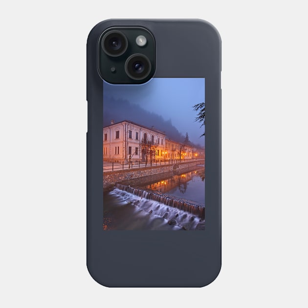 Foggy night falling in Florina Phone Case by Cretense72