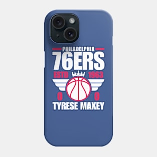 Philadelphia 76ERS Maxey 0 Basketball Retro Phone Case