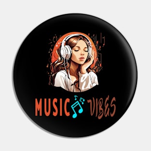 Music Vibes Pin