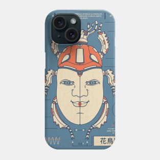 Japanese Scarab beetle Hannya Mask Phone Case