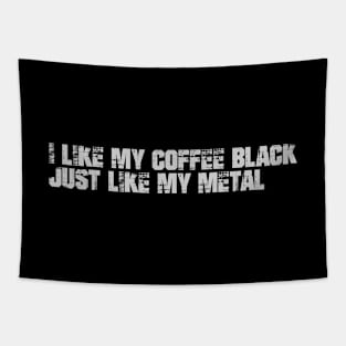 Black Metal Coffee Tapestry