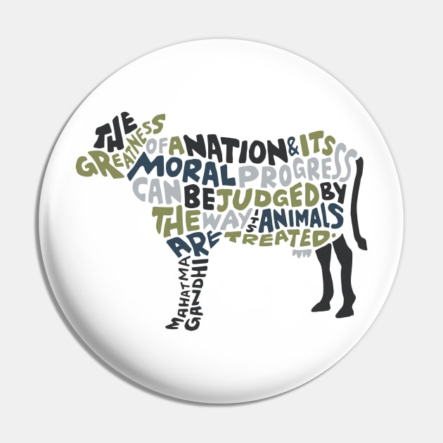 Great Nation Cow Pin by Wander On Words