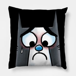 Sad Cat Pillow