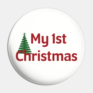 My First Christmas | Baby's First Christmas Onesie Design Pin