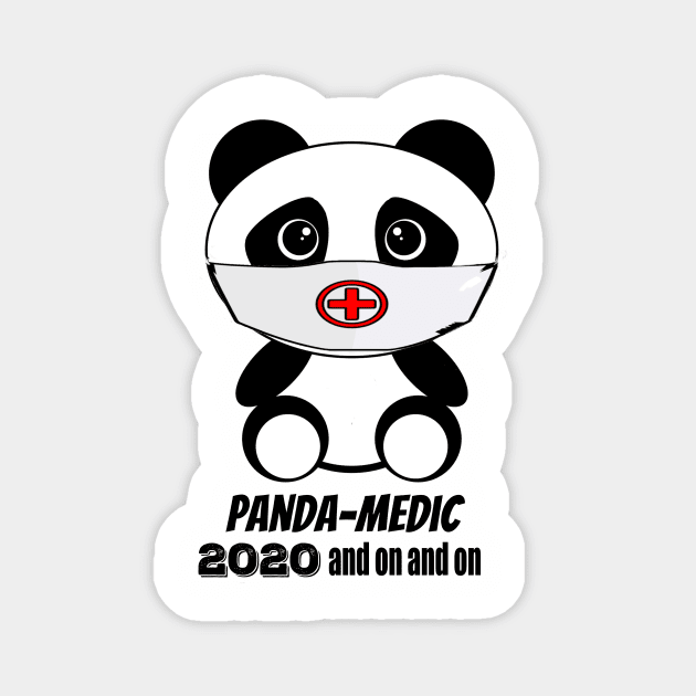 Panda-Medic 2020 and on and on Magnet by Sir Reel Designs