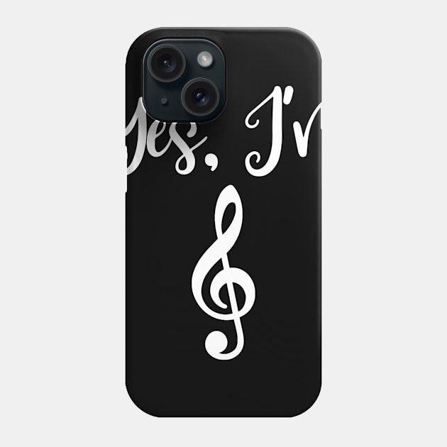 Yes I'm Treble Phone Case by LucyMacDesigns