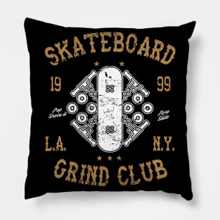 Skateboard Grind Club Pillow