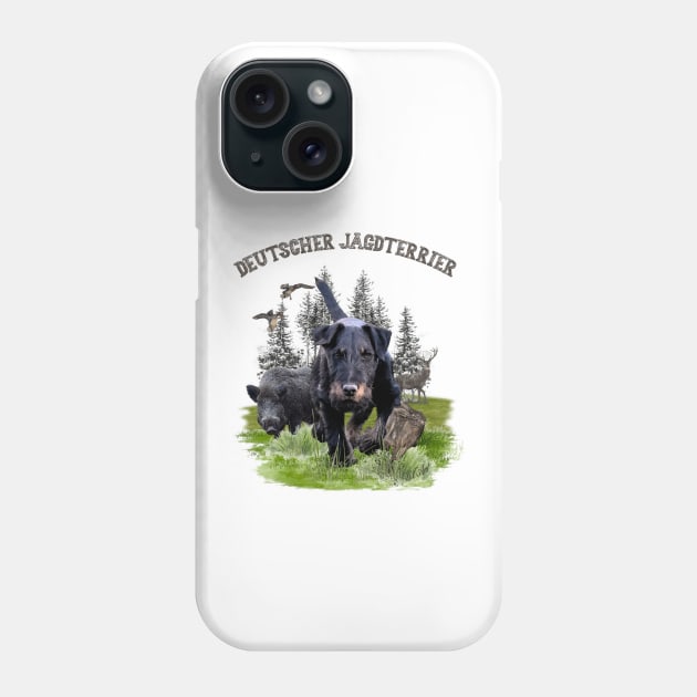 German Hunting Terrier Phone Case by German Wirehaired Pointer 