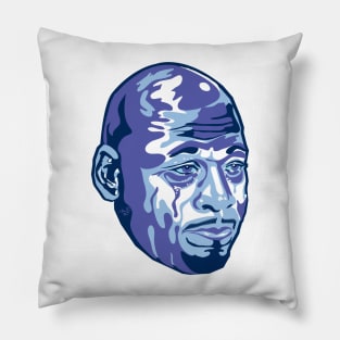 Crying MJ meme by TaizTeez Pillow