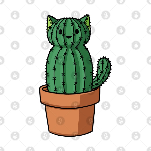 Cat shaped cactus by Doodlecats 