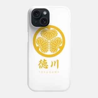 Tokugawa Clan kamon with text Phone Case