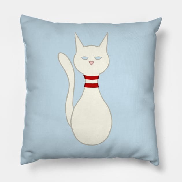 Bowling Pin Cat Pillow by Kristal Stittle