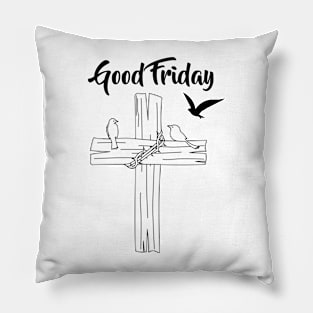 Cross With Bird Pillow