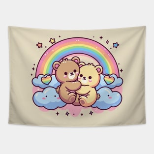 Rainbow Bears Tapestry