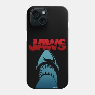 JAWS - GREAT WHITE DANGEROUS SHARK color Phone Case