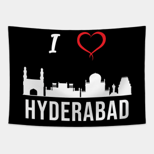 I love Hyderabad Skyline Telugu Telangana Culture Tapestry