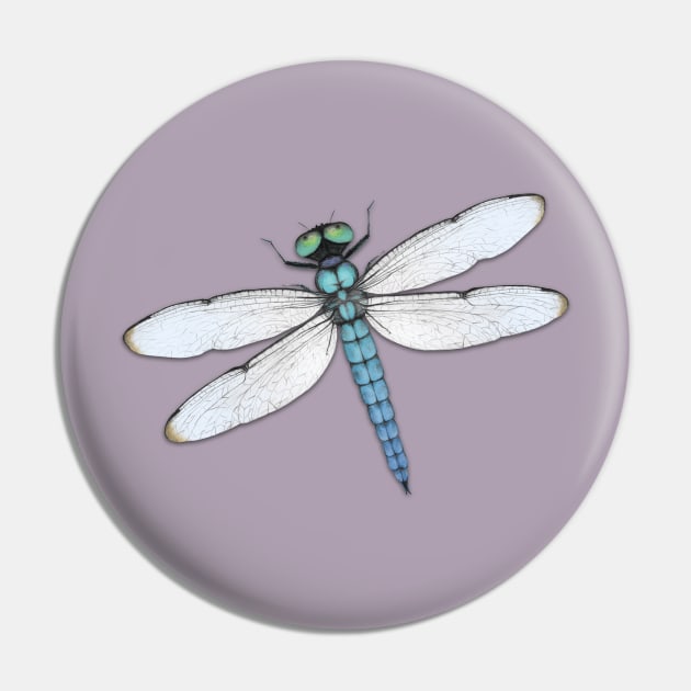 Blue dragonfly Pin by Bwiselizzy