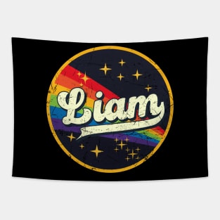 Liam // Rainbow In Space Vintage Grunge-Style Tapestry