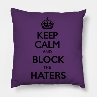 Keep calm and block Pillow