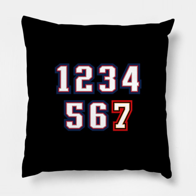 7 Rings - black 2 Pillow by KFig21