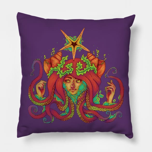 Sorcerer of the Sea Pillow by porcupineslug