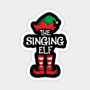 Singing Elf Matching Family Christmas Singer Magnet