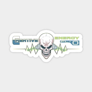 WEIRDO - Creative Energy Flo - Skull - Full Color Magnet